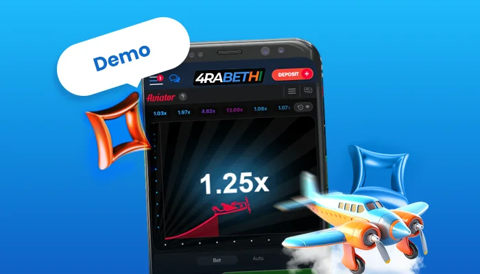 playing aviator in demo mode at 4rabet